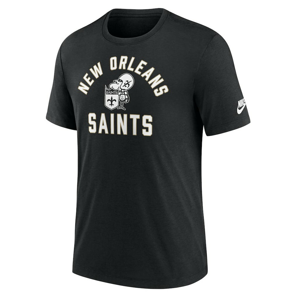 New Orleans Saints Favorable Timeline Tri-Blend T-Shirt - Black | Nike outlet