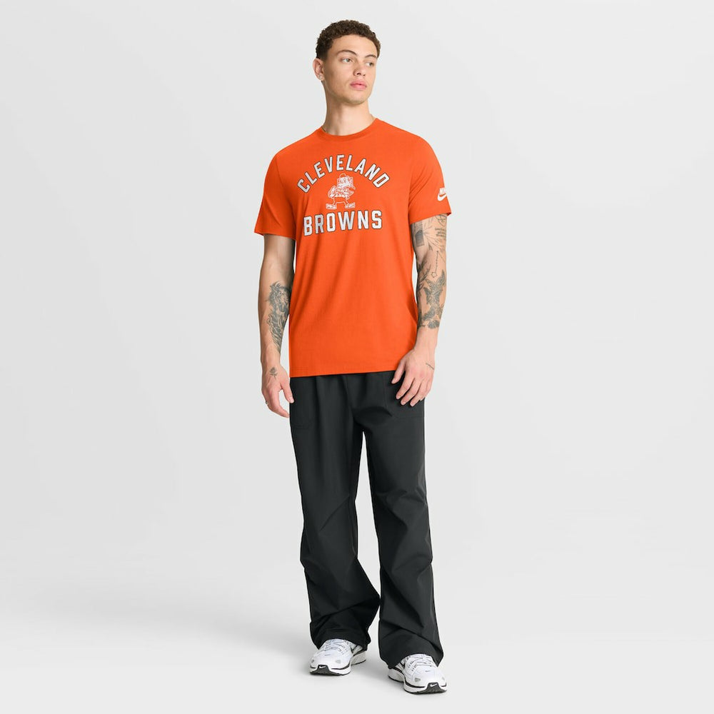 Cleveland Browns Favorable Timeline Tri-Blend T-Shirt - Orange | Nike on sale