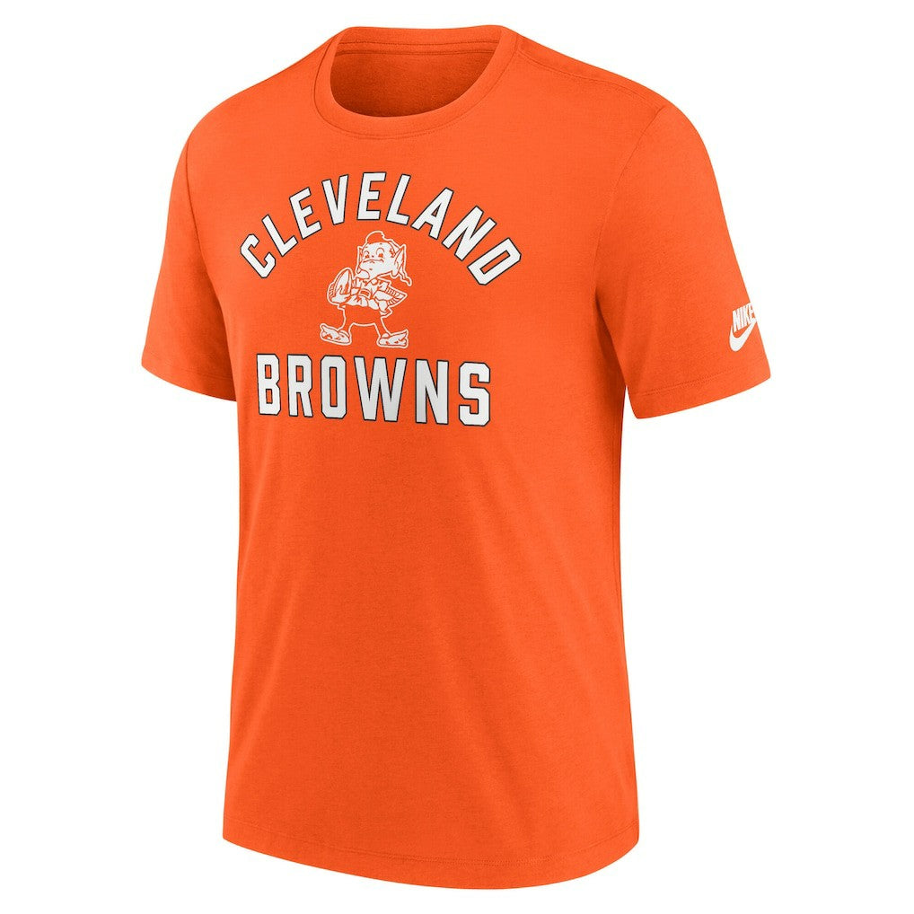 Cleveland Browns Favorable Timeline Tri-Blend T-Shirt - Orange | Nike on sale