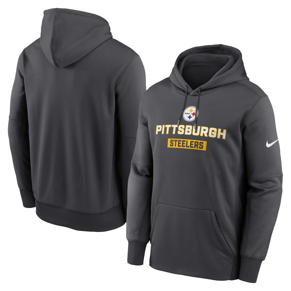 Pittsburgh Steelers Toss Sweep Performance Pullover Hoodie - Anthracite | Nike online