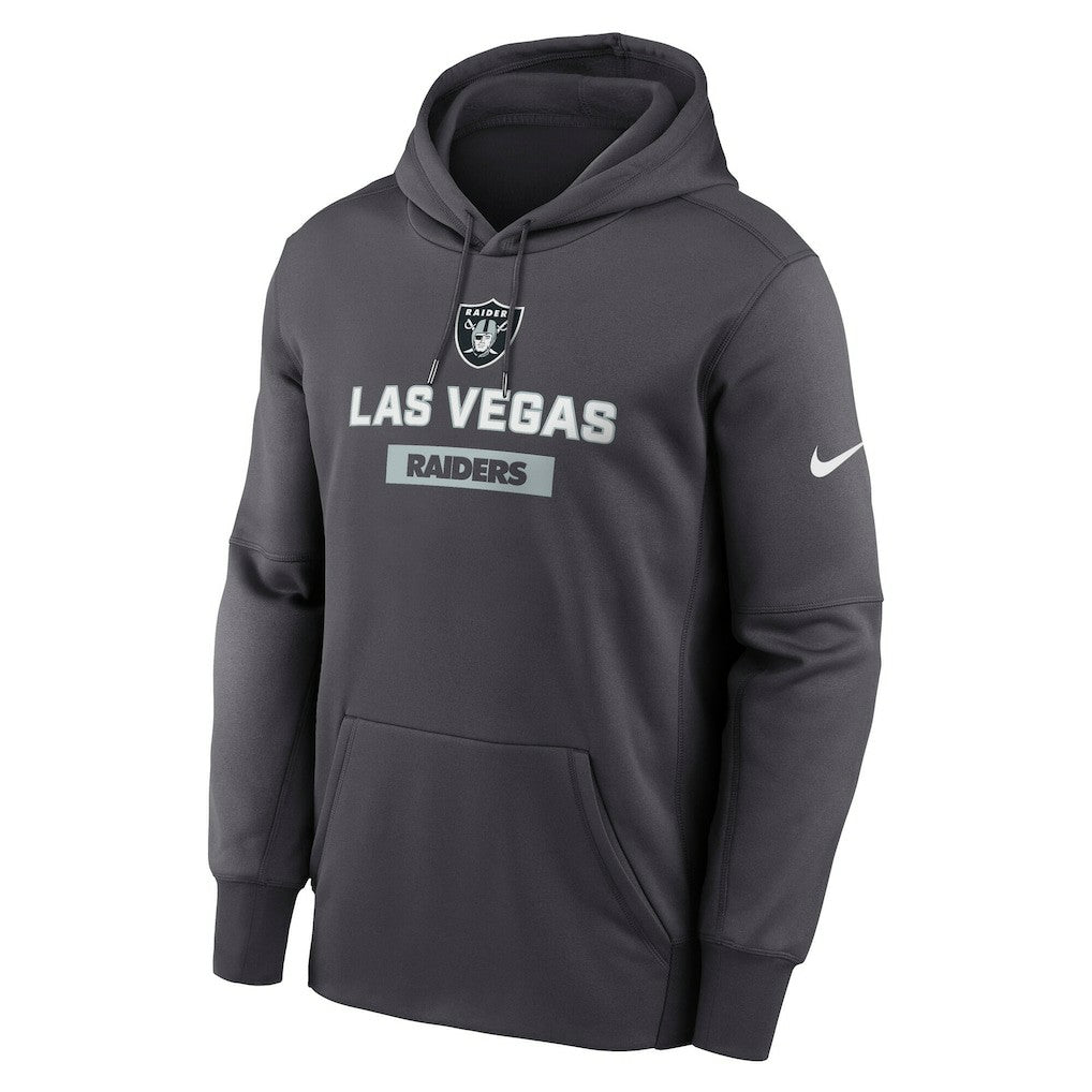 Las Vegas Raiders Toss Sweep Performance Pullover Hoodie - Anthracite | Nike for sale