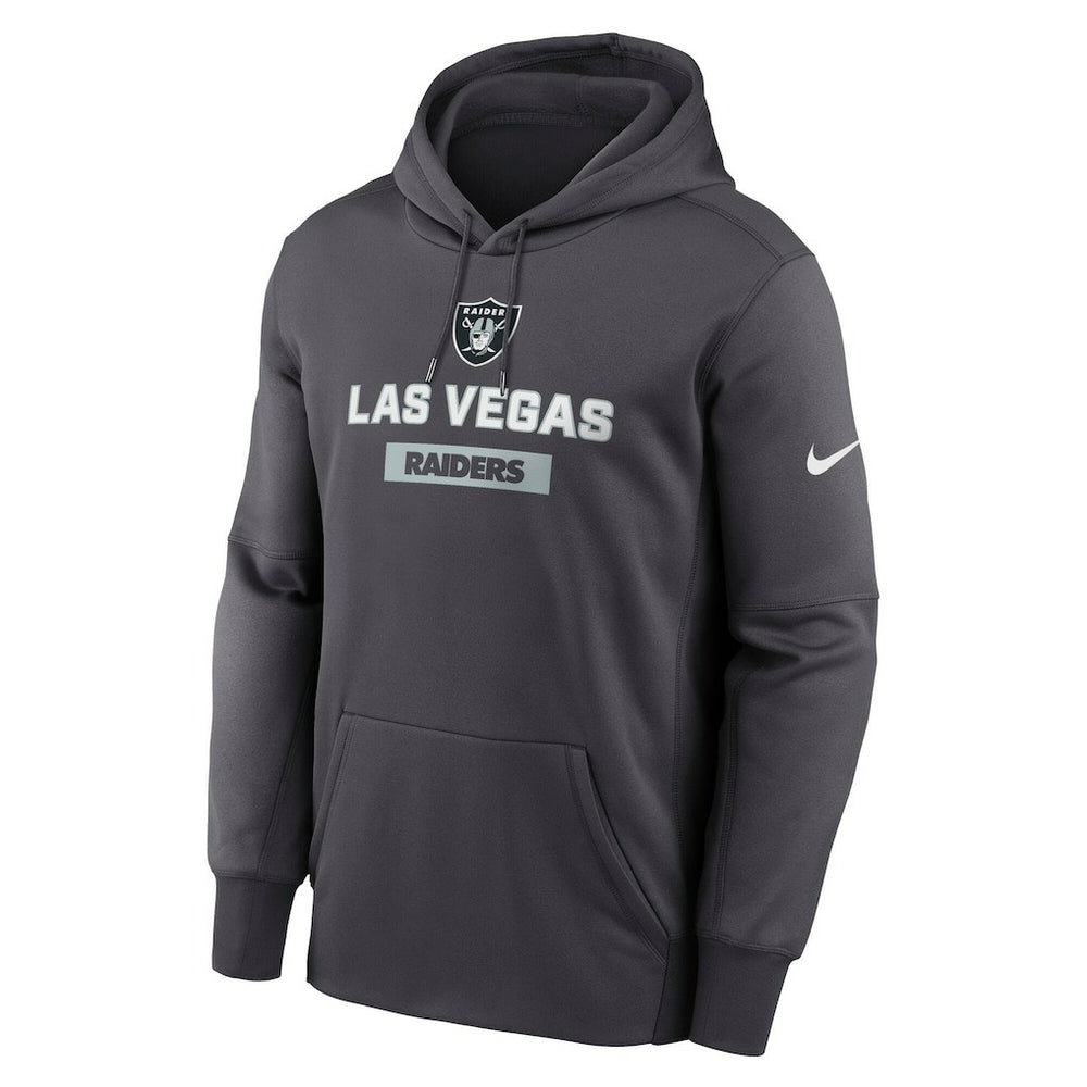 Las Vegas Raiders Toss Sweep Performance Pullover Hoodie - Anthracite | Nike for sale