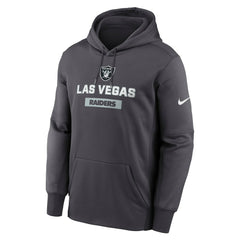 Las Vegas Raiders Toss Sweep Performance Pullover Hoodie - Anthracite | Nike for sale