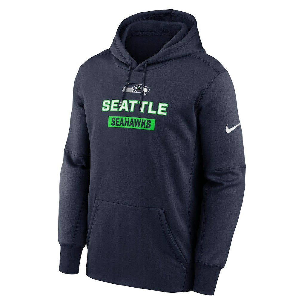 Seattle Seahawks Toss Sweep Performance Pullover Hoodie - College Navy | Nike for sale