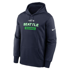 Seattle Seahawks Toss Sweep Performance Pullover Hoodie - College Navy | Nike for sale