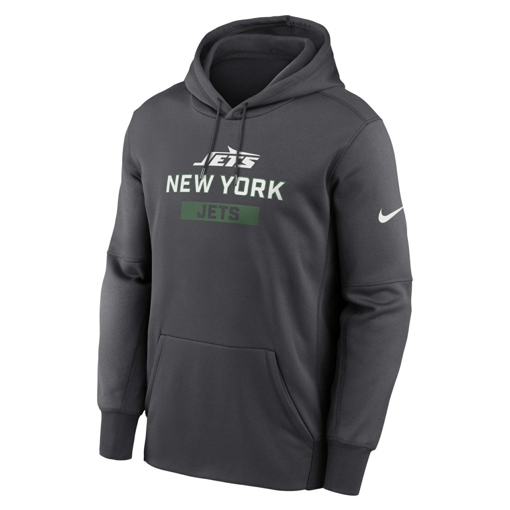 New York Jets Toss Sweep Performance Pullover Hoodie - Anthracite | Nike outlet
