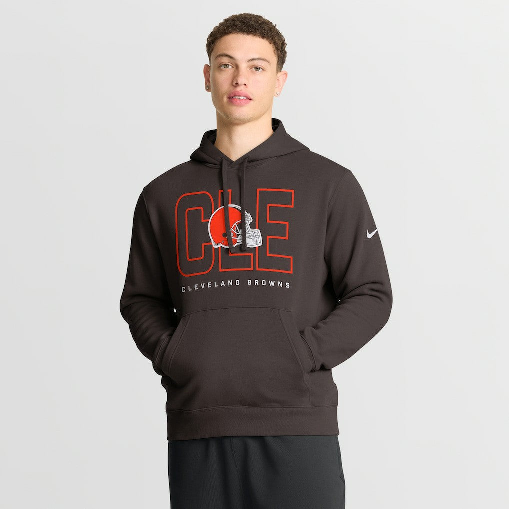 Cleveland Browns Busted Play Club Fleece Pullover Hoodie - Brown | Nike for sale