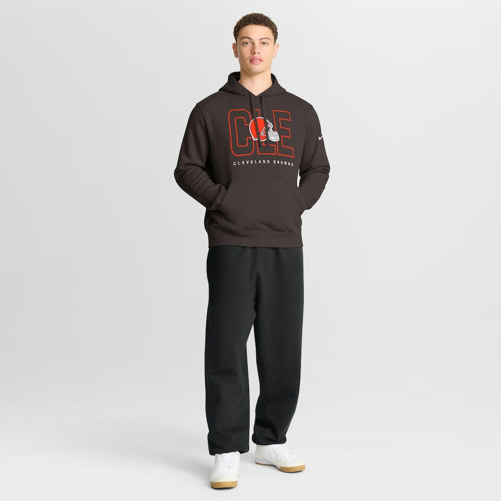 Cleveland Browns Busted Play Club Fleece Pullover Hoodie - Brown | Nike for sale