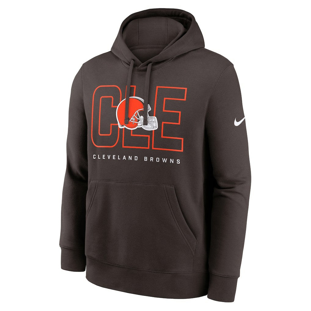 Cleveland Browns Busted Play Club Fleece Pullover Hoodie - Brown | Nike for sale