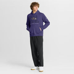Baltimore Ravens Busted Play Club Fleece Pullover Hoodie - Purple | Nike for sale