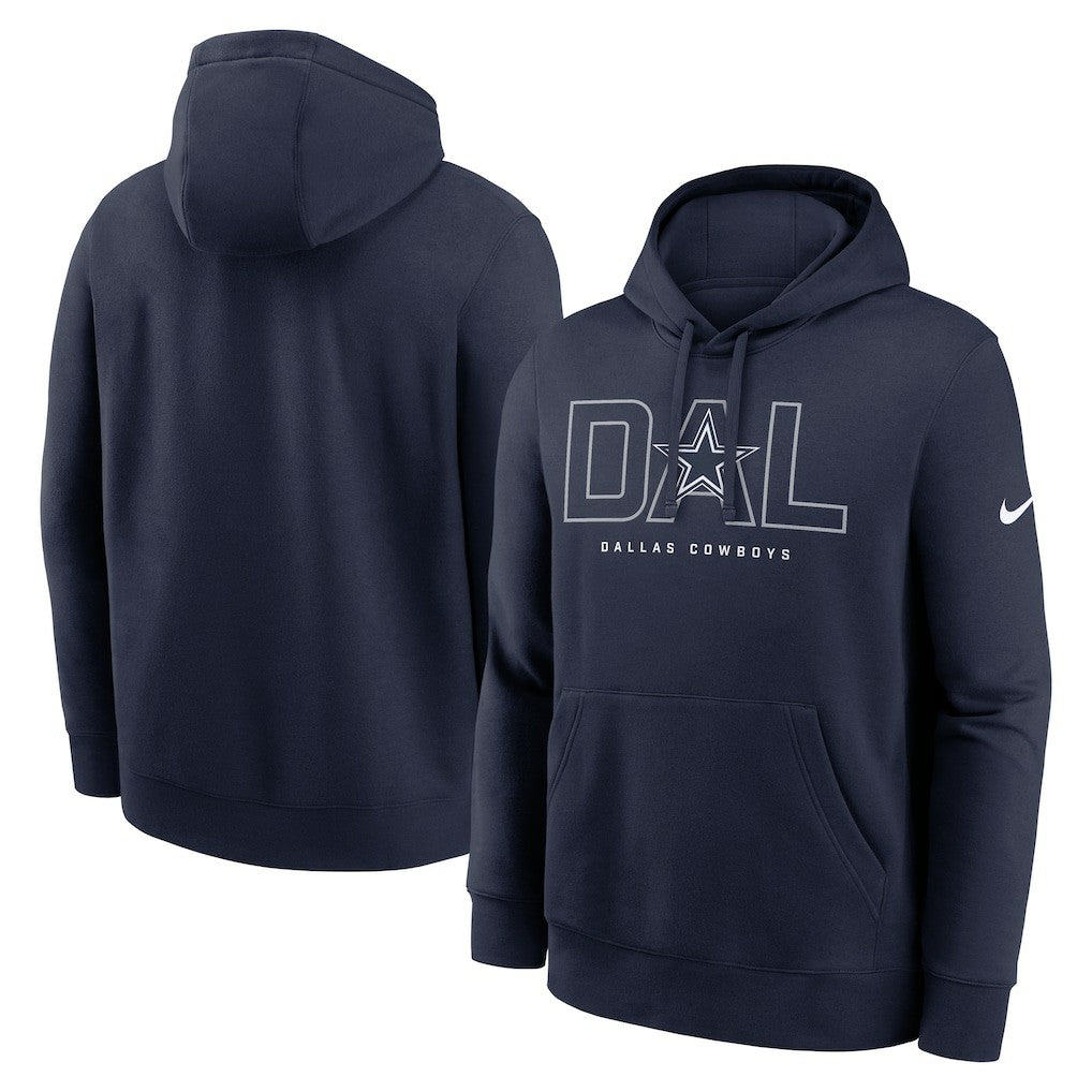 Dallas Cowboys Busted Play Club Fleece Pullover Hoodie - Navy | Nike discount