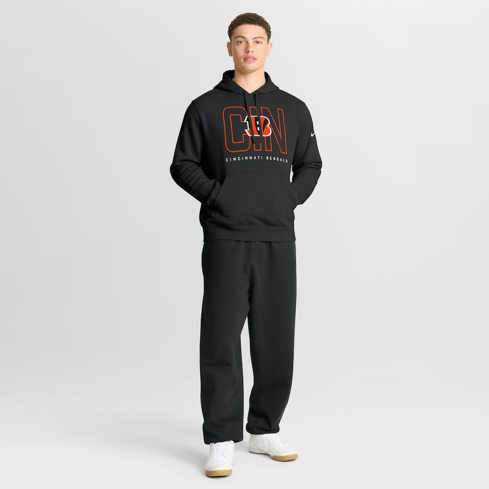 Cincinnati Bengals Busted Play Club Fleece Pullover Hoodie - Black | Nike sale
