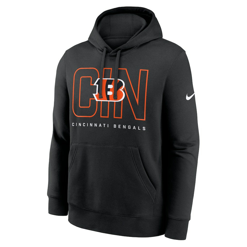 Cincinnati Bengals Busted Play Club Fleece Pullover Hoodie - Black | Nike sale