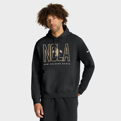 New Orleans Saints Busted Play Club Fleece Pullover Hoodie - Black | Nike discount