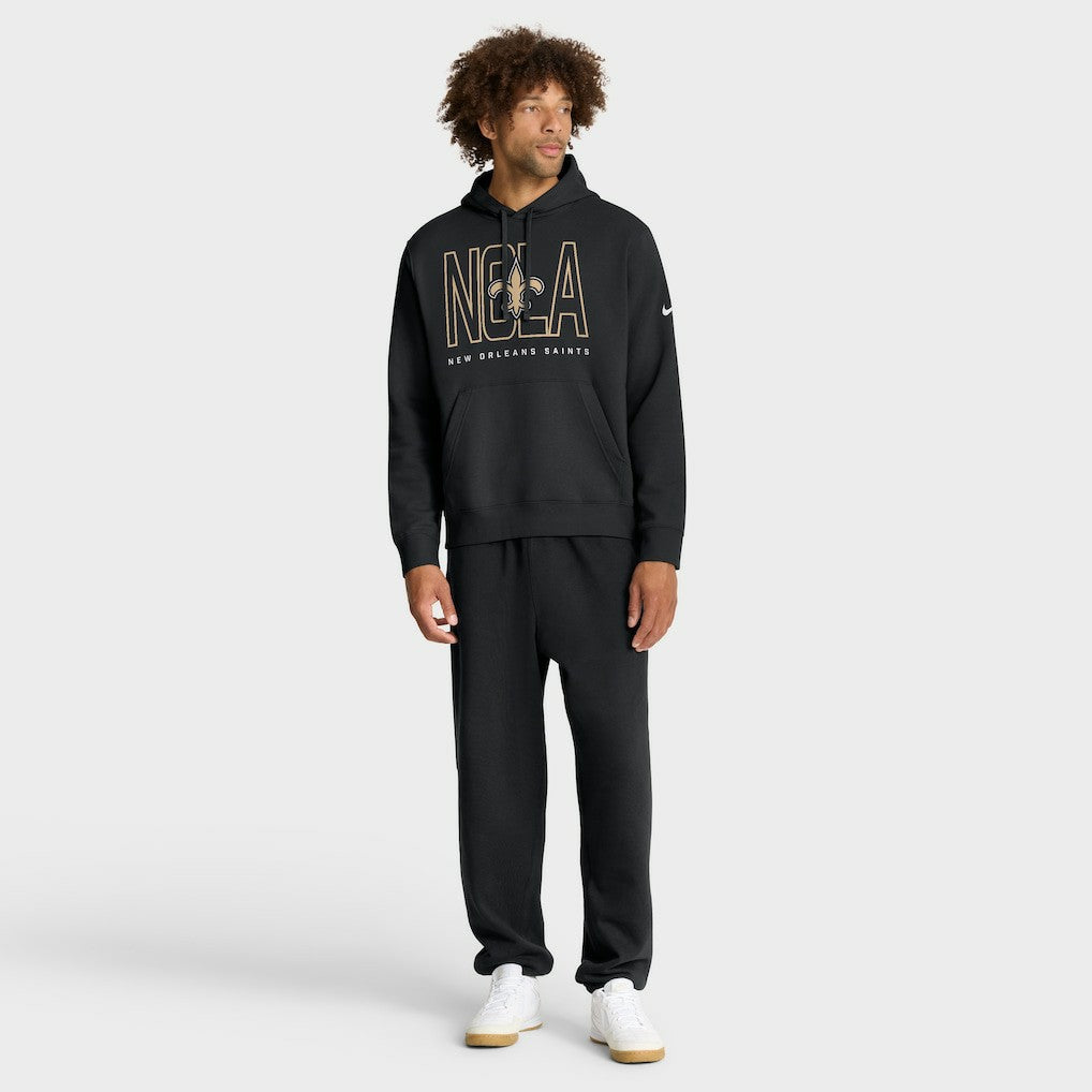 New Orleans Saints Busted Play Club Fleece Pullover Hoodie - Black | Nike discount