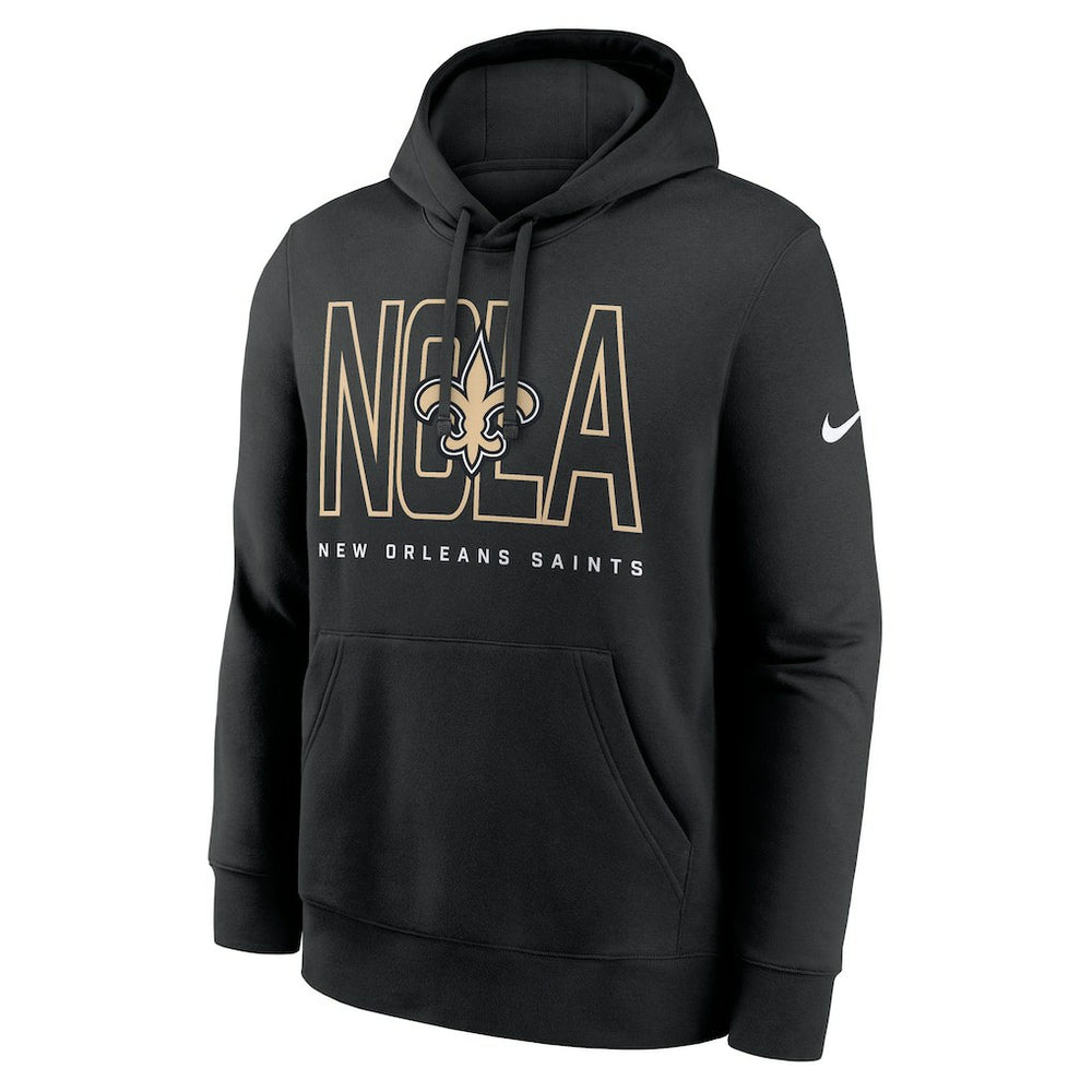 New Orleans Saints Busted Play Club Fleece Pullover Hoodie - Black | Nike discount