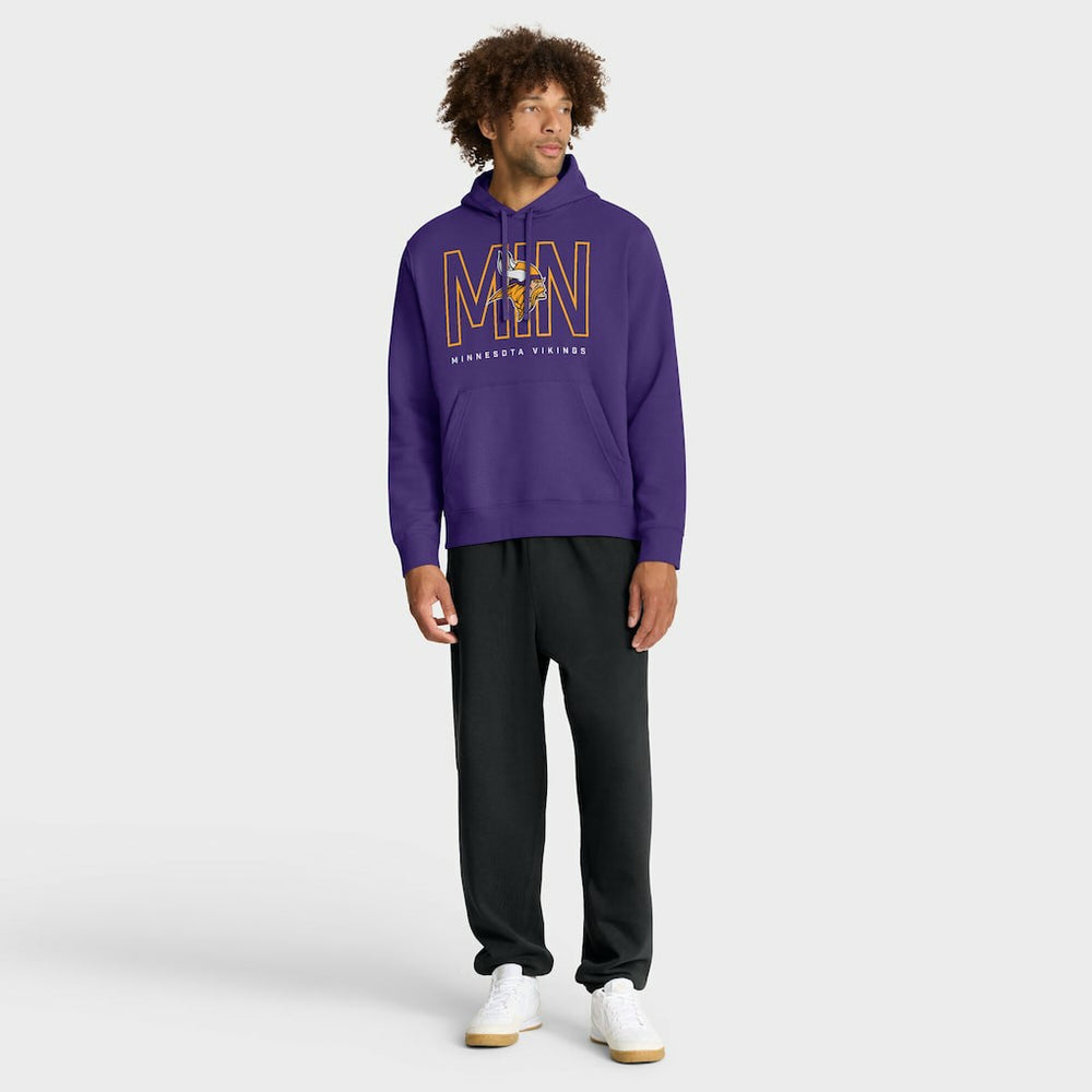 Minnesota Vikings Busted Play Club Fleece Pullover Hoodie - Purple | Nike for sale