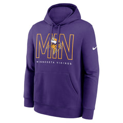 Minnesota Vikings Busted Play Club Fleece Pullover Hoodie - Purple | Nike for sale