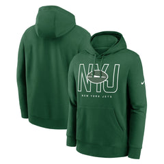 New York Jets Busted Play Club Fleece Pullover Hoodie - Green | Nike discount
