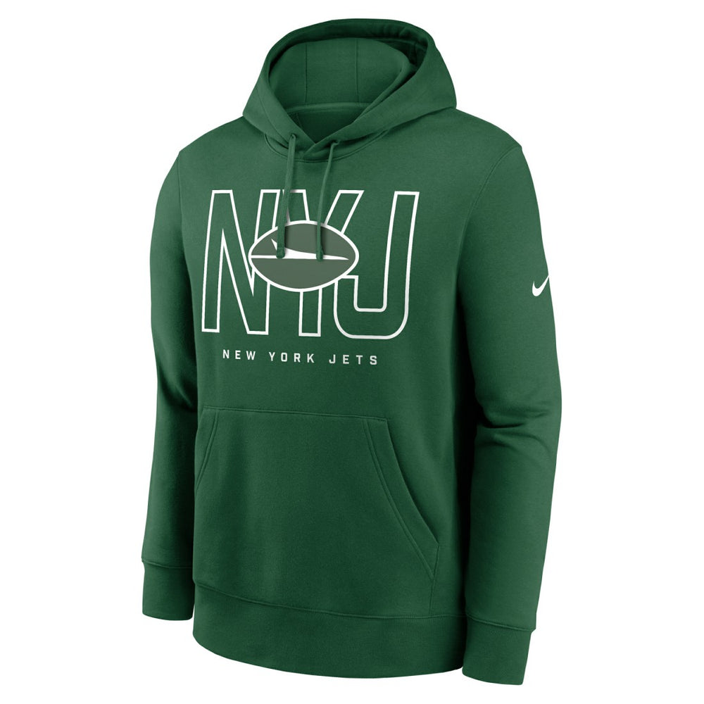New York Jets Busted Play Club Fleece Pullover Hoodie - Green | Nike discount