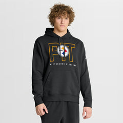 Pittsburgh Steelers Busted Play Club Fleece Pullover Hoodie - Black | Nike sale