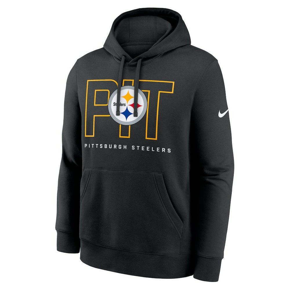 Pittsburgh Steelers Busted Play Club Fleece Pullover Hoodie - Black | Nike sale