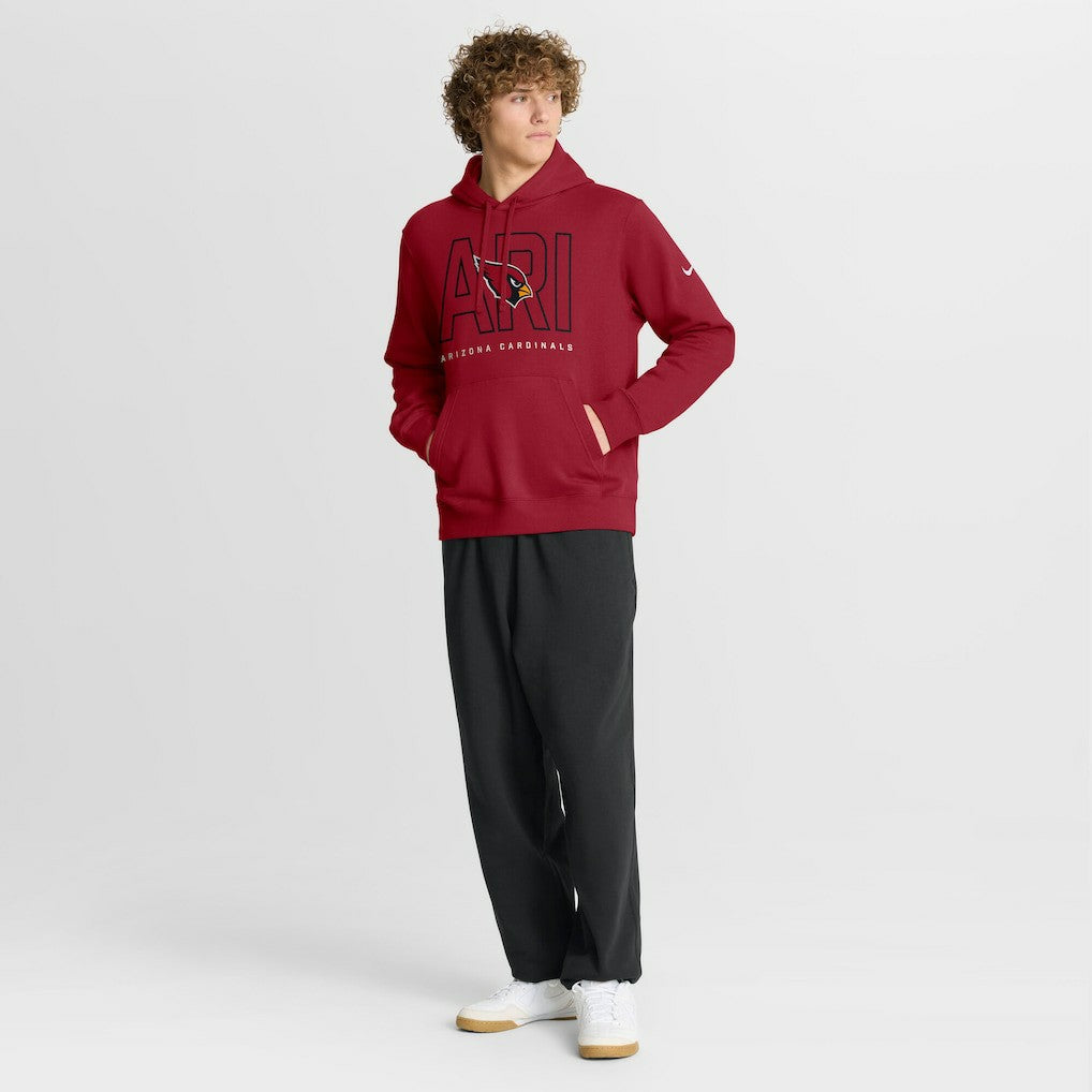 Arizona Cardinals Busted Play Club Fleece Pullover Hoodie - Cardinal | Nike online