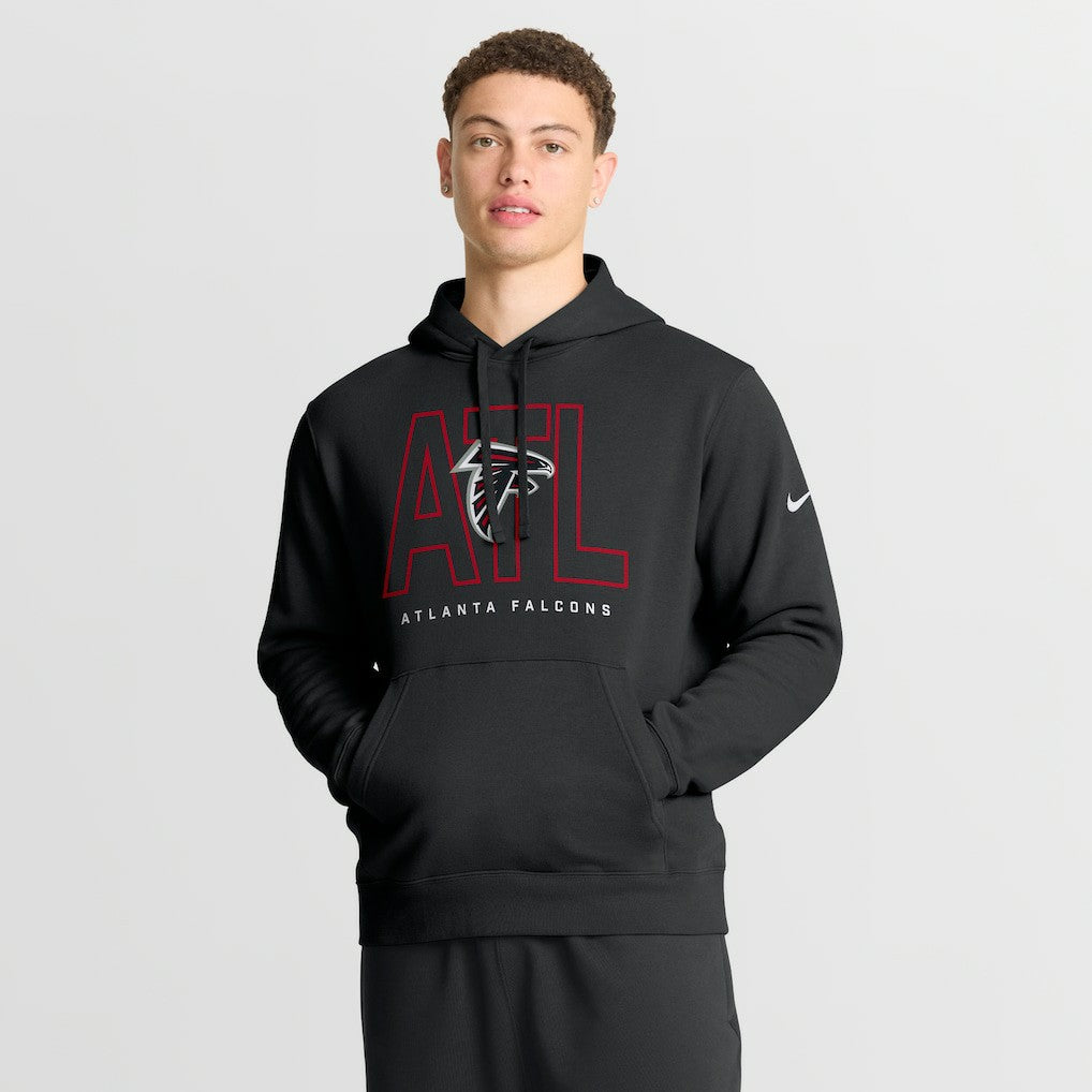 Atlanta Falcons Busted Play Club Fleece Pullover Hoodie - Black | Nike for sale