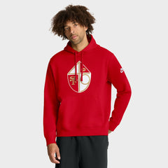 San Francisco 49ers Club Fleece Pullover Hoodie - Scarlet | Nike sale