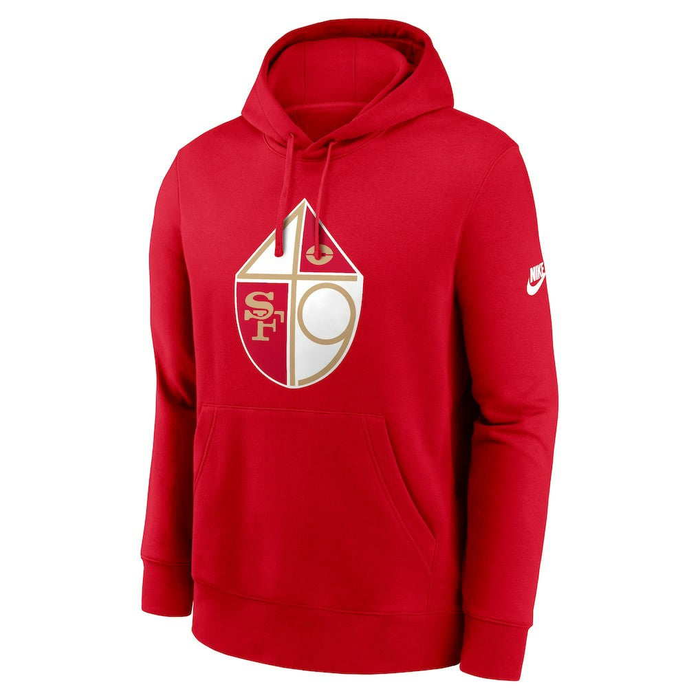 San Francisco 49ers Club Fleece Pullover Hoodie - Scarlet | Nike sale