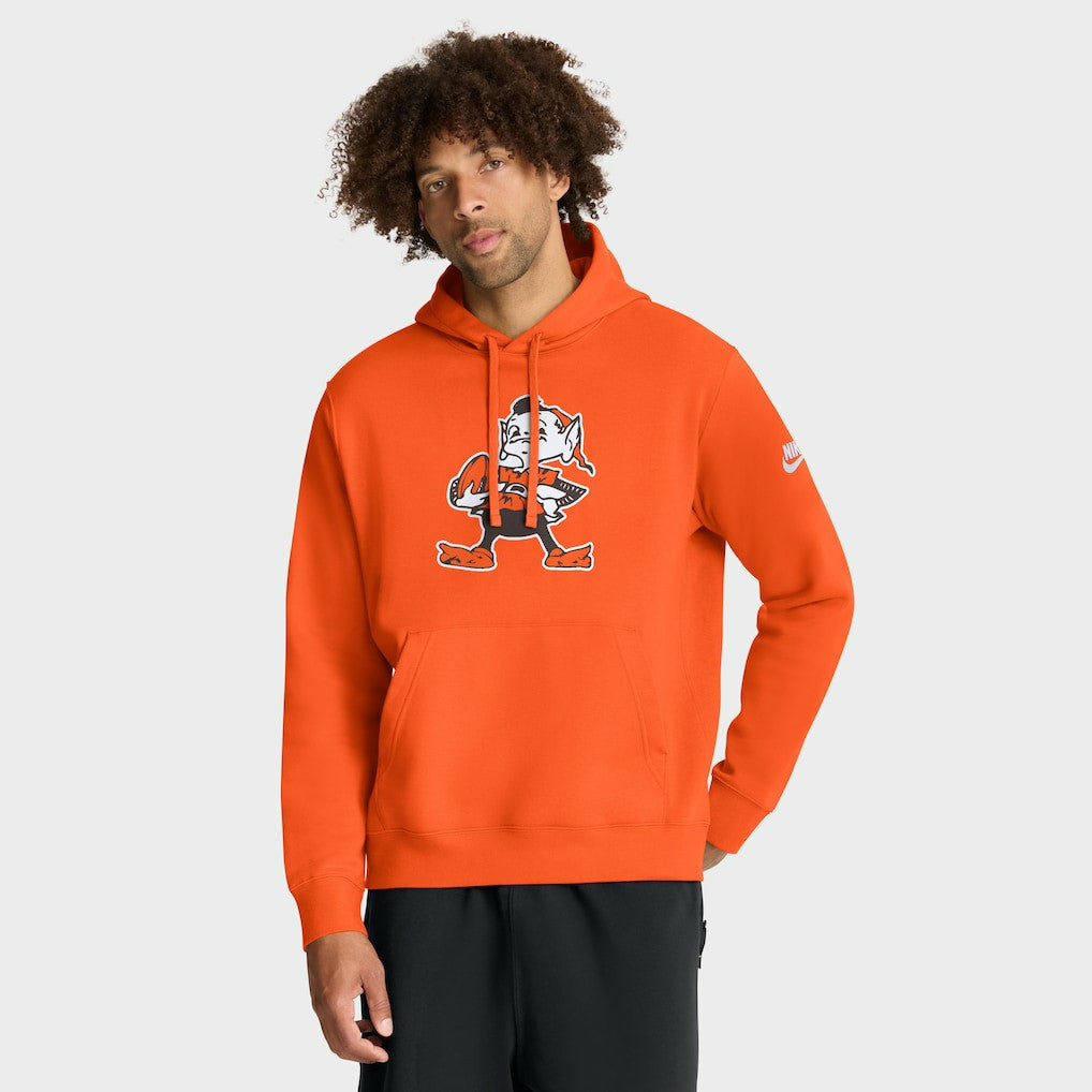 Cleveland Browns Club Fleece Pullover Hoodie - Orange | Nike discount