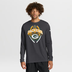 Green Bay Packers Primetime Legend Icon Performance Long Sleeve T-Shirt - Anthracite | Nike cheap