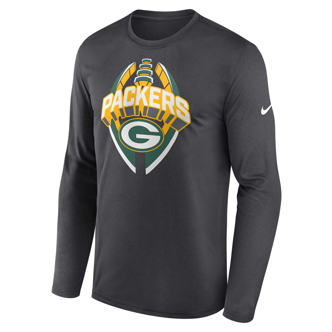 Green Bay Packers Primetime Legend Icon Performance Long Sleeve T-Shirt - Anthracite | Nike cheap