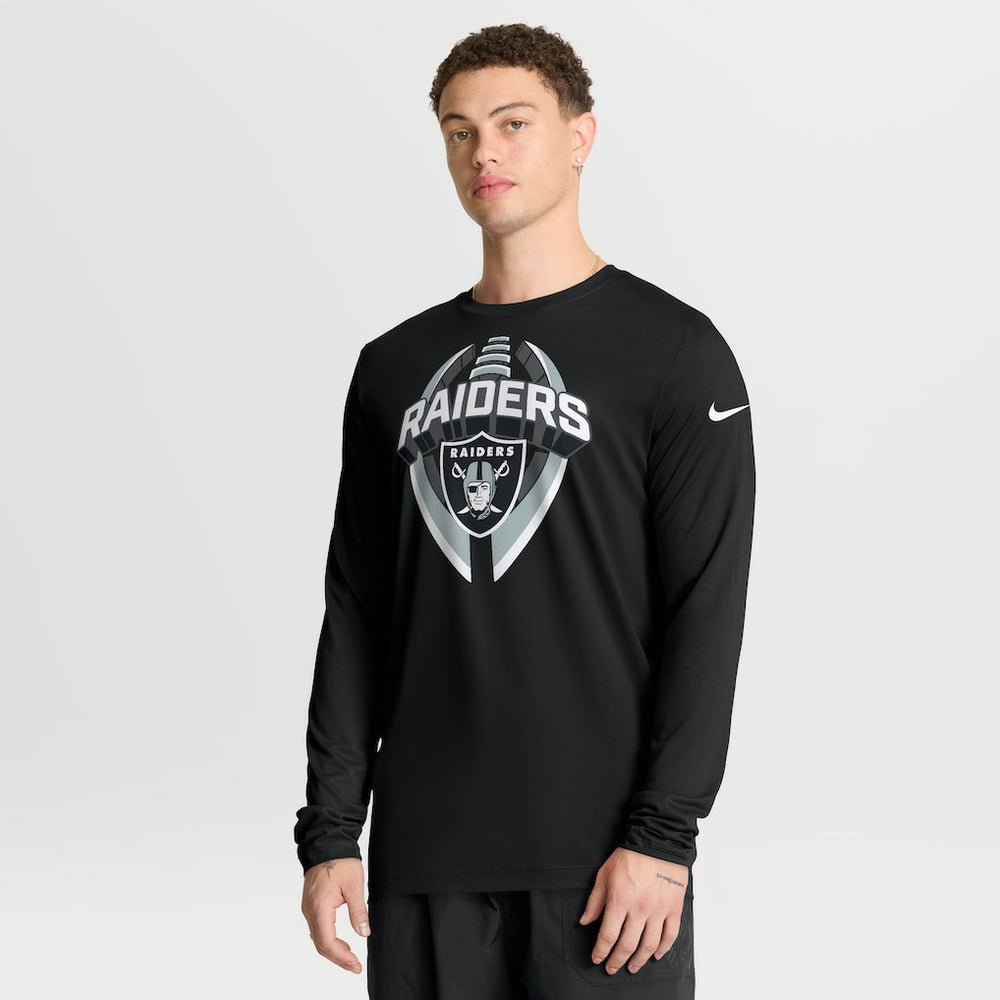 Las Vegas Raiders Primetime Legend Icon Performance Long Sleeve T-Shirt - Black | Nike outlet
