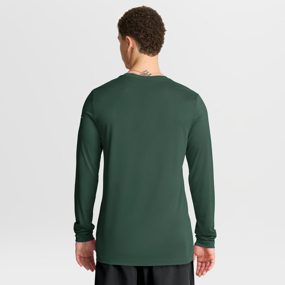 Green Bay Packers Primetime Legend Icon Performance Long Sleeve T-Shirt - Green | Nike for sale