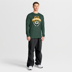 Green Bay Packers Primetime Legend Icon Performance Long Sleeve T-Shirt - Green | Nike for sale