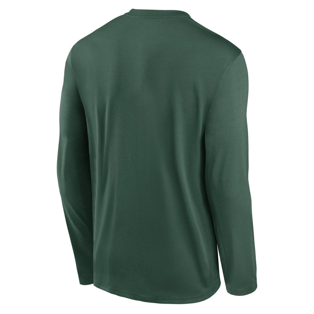Green Bay Packers Primetime Legend Icon Performance Long Sleeve T-Shirt - Green | Nike for sale