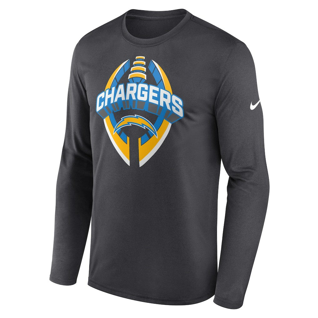 Los Angeles Chargers Primetime Legend Icon Performance Long Sleeve T-Shirt - Anthracite | Nike cheap