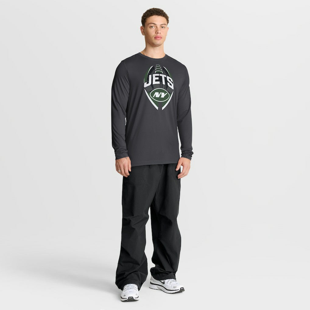 New York Jets Primetime Legend Icon Performance Long Sleeve T-Shirt - Anthracite | Nike outlet