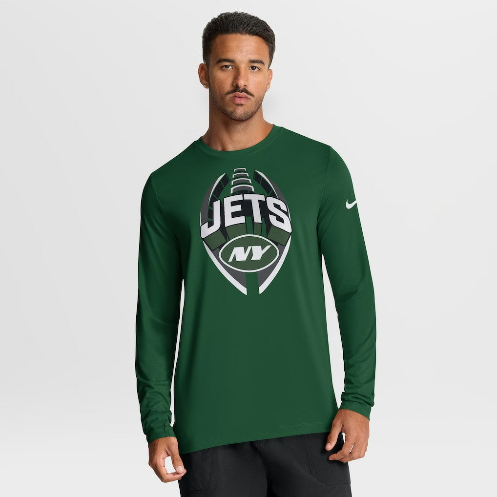 New York Jets Primetime Legend Icon Performance Long Sleeve T-Shirt - Green | Nike on sale