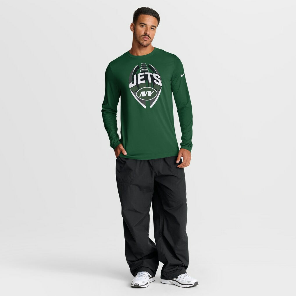 New York Jets Primetime Legend Icon Performance Long Sleeve T-Shirt - Green | Nike on sale