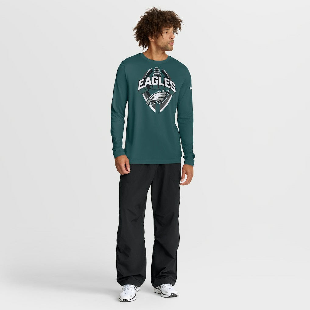 Philadelphia Eagles Primetime Legend Icon Performance Long Sleeve T-Shirt - Midnight Green | Nike outlet