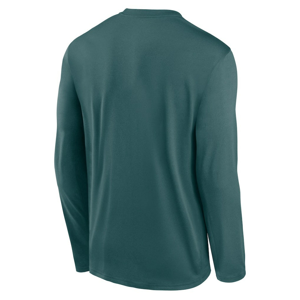 Philadelphia Eagles Primetime Legend Icon Performance Long Sleeve T-Shirt - Midnight Green | Nike outlet