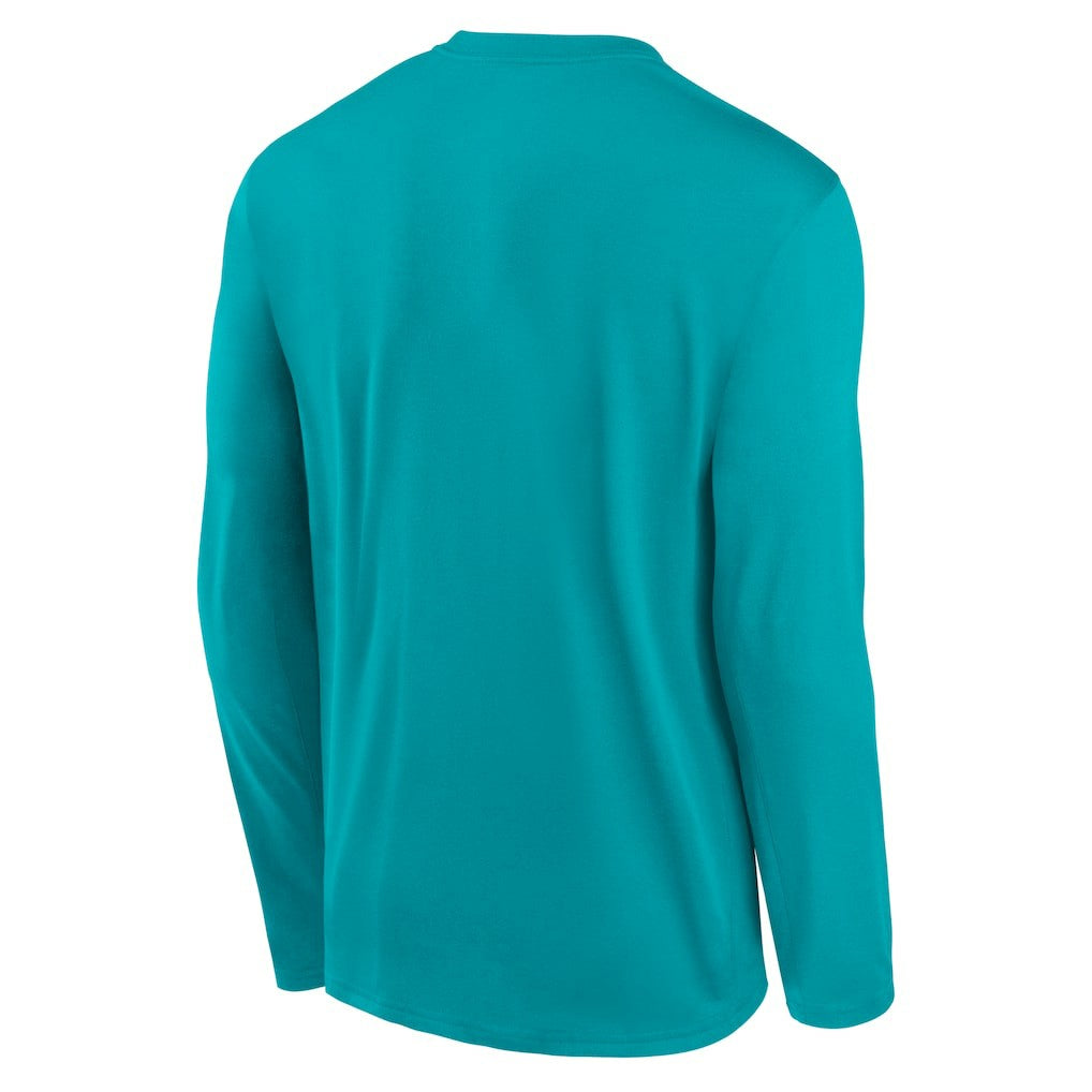 Miami Dolphins Primetime Legend Icon Performance Long Sleeve T-Shirt - Aqua | Nike for sale