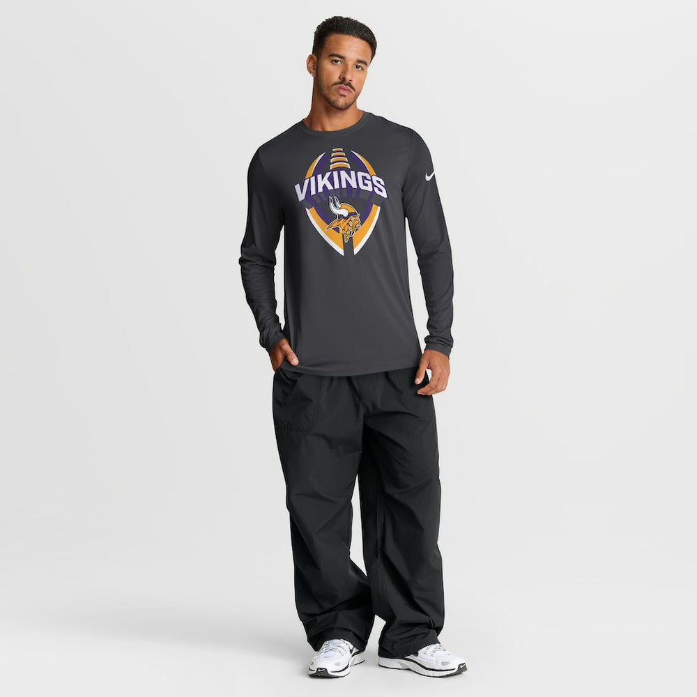Minnesota Vikings Primetime Legend Icon Performance Long Sleeve T-Shirt - Anthracite | Nike discount
