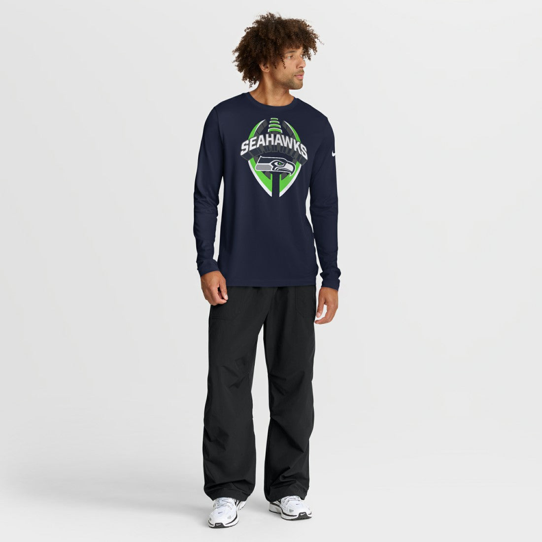 Seattle Seahawks Primetime Legend Icon Performance Long Sleeve T-Shirt - College Navy | Nike on sale