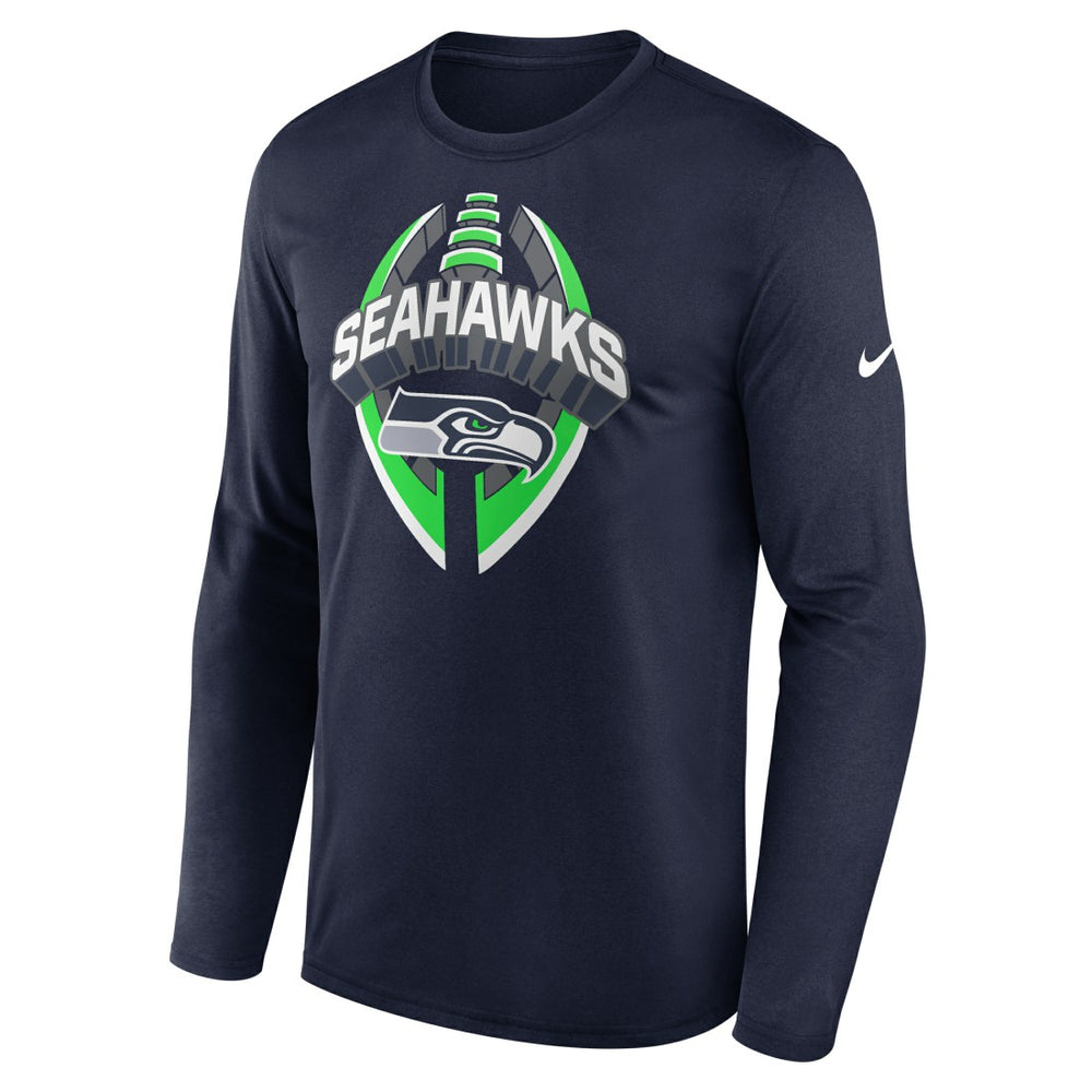 Seattle Seahawks Primetime Legend Icon Performance Long Sleeve T-Shirt - College Navy | Nike on sale