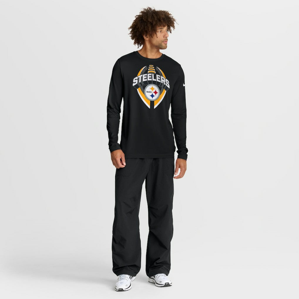 Pittsburgh Steelers Primetime Legend Icon Performance Long Sleeve T-Shirt - Black | Nike for sale