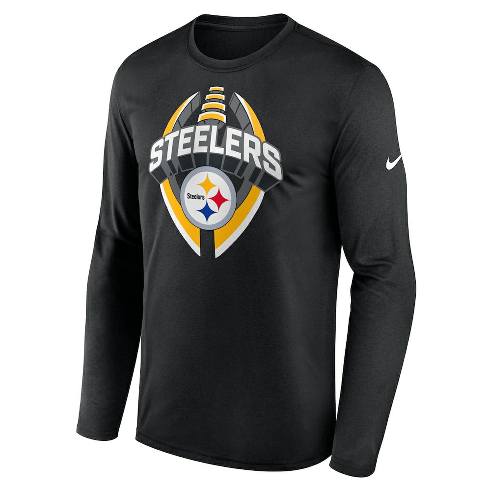 Pittsburgh Steelers Primetime Legend Icon Performance Long Sleeve T-Shirt - Black | Nike for sale