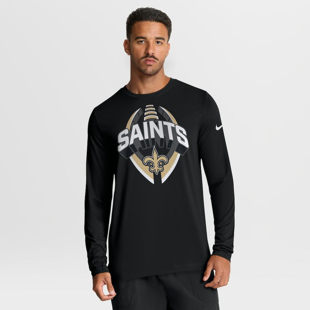 New Orleans Saints Primetime Legend Icon Performance Long Sleeve T-Shirt - Black | Nike outlet
